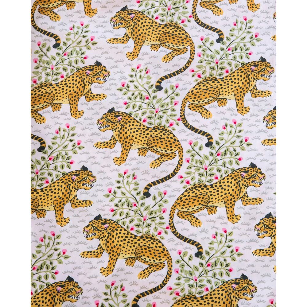 Printfresh Cheetah Bagheera Sleep Set Blush Pink Long Sleeve Pajamas M - Picture 2 of 16